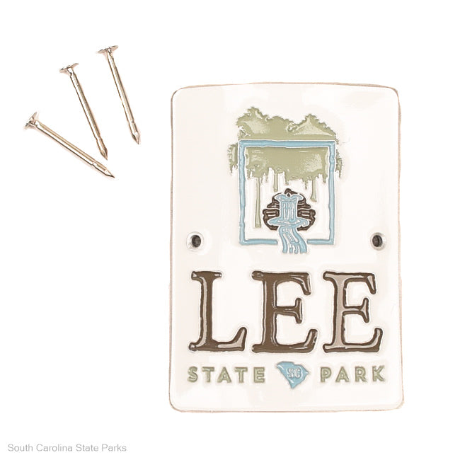 Hiking Stick Medallion Lee State Park Logo