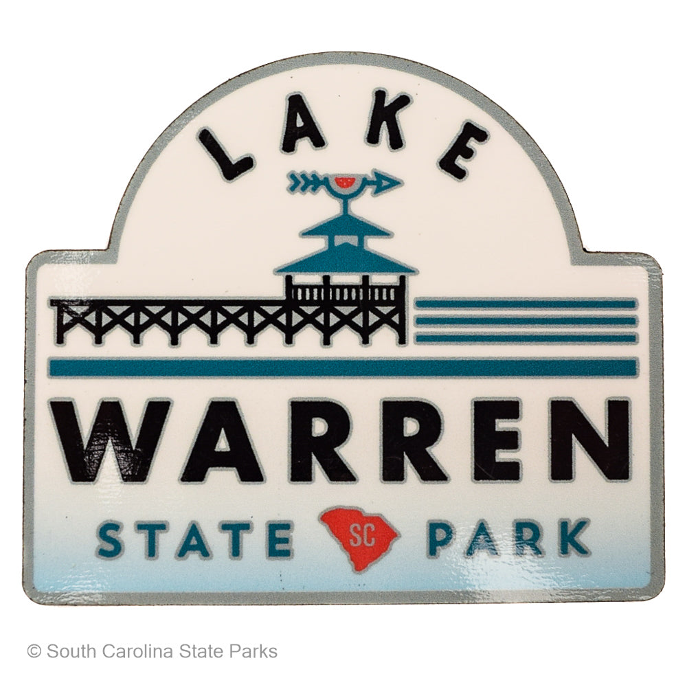 LAKE WARREN LOGO MAGNET
