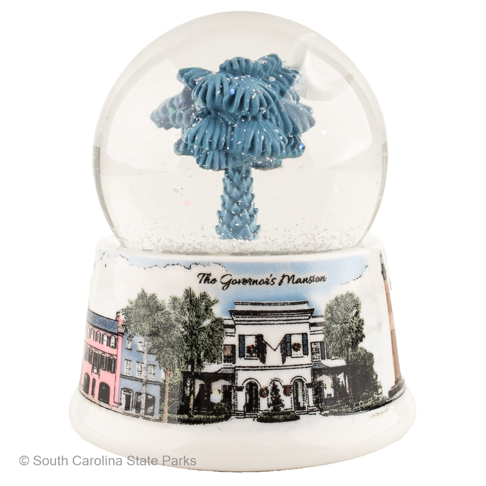 SNOW GLOBE SOUTH CAROLINA STATE HOUSE PALMETTO AND MOON