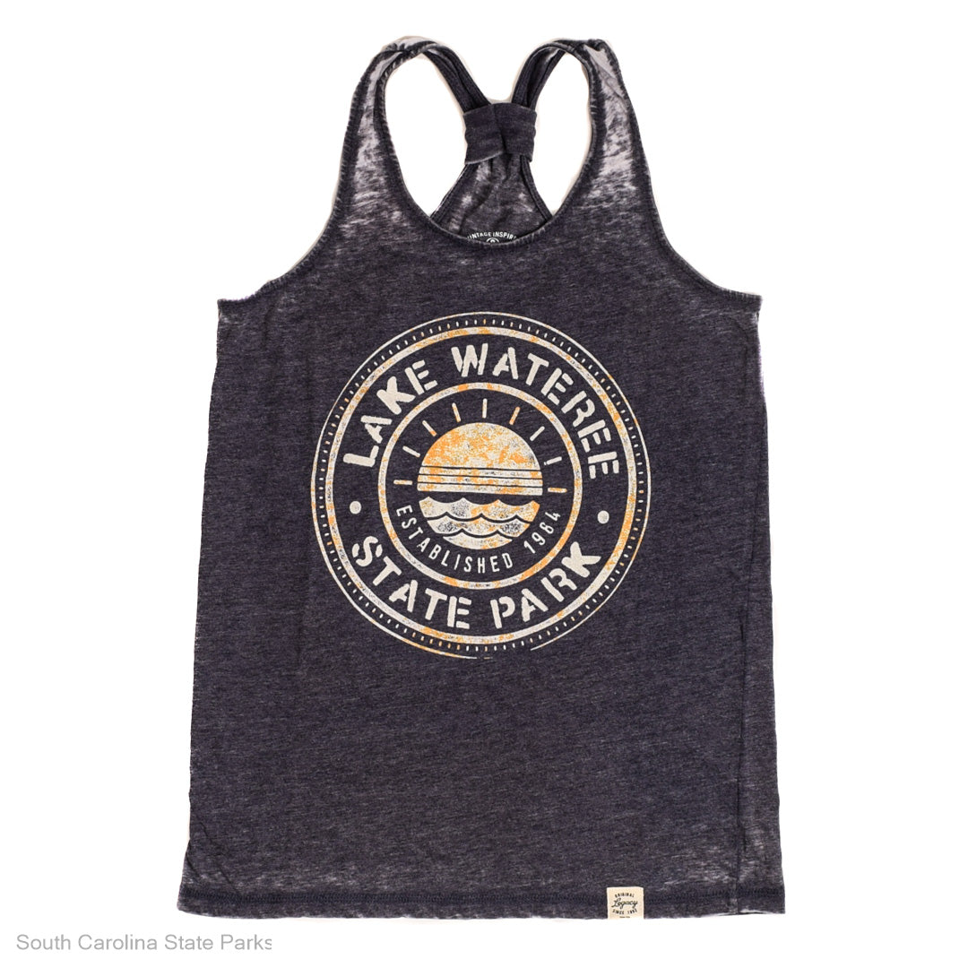 WOMENS CROSSBACK TANK TOP LAKE WATEREE STATE PARK