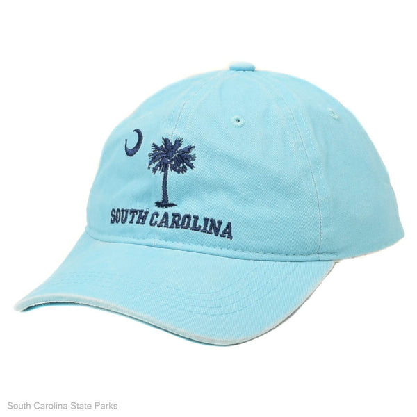 Berretto South Carolina Palmetto Patch, Blu Lavato Con Ricamo, Taglia Regolabile – Trade Winds