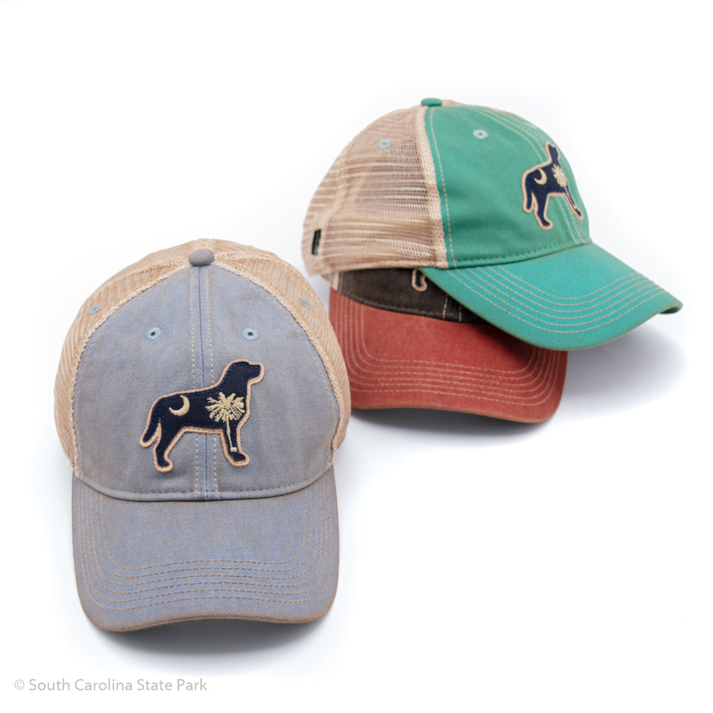 South Carolina Palmetto and Moon Lab dog Hat