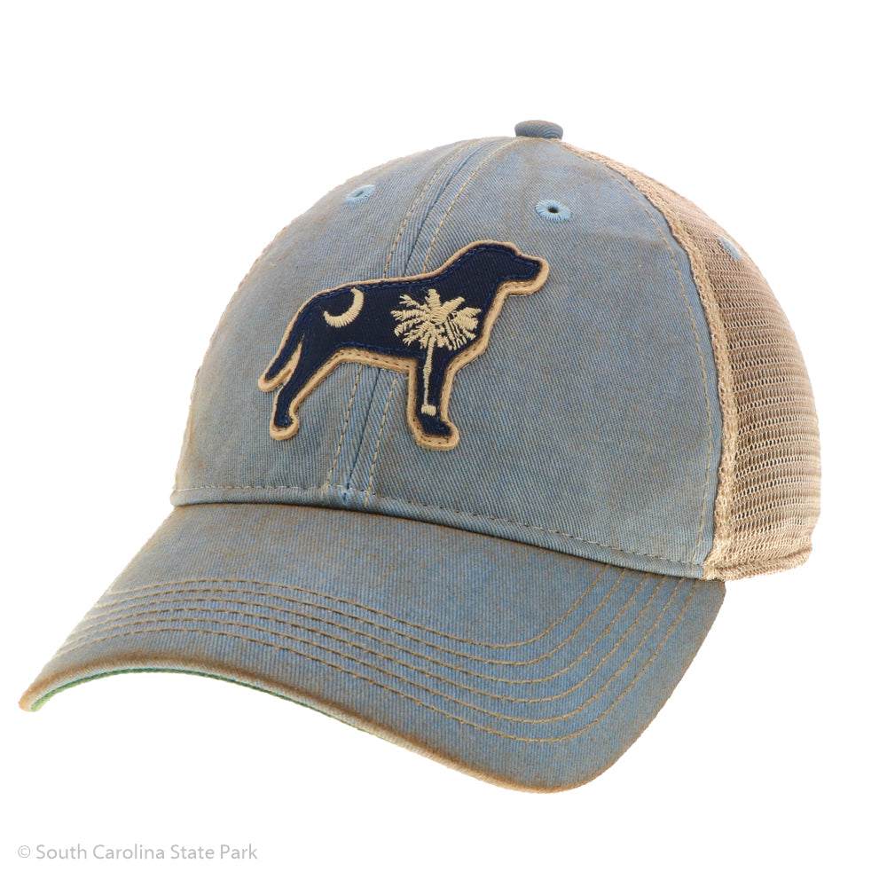 South Carolina Palmetto and Moon Lab dog Hat