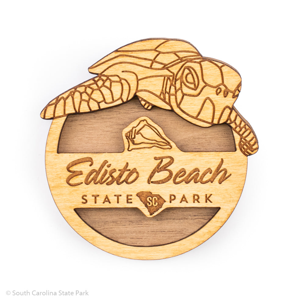 Edisto Beach State Park Wood Magnet - ADI01845