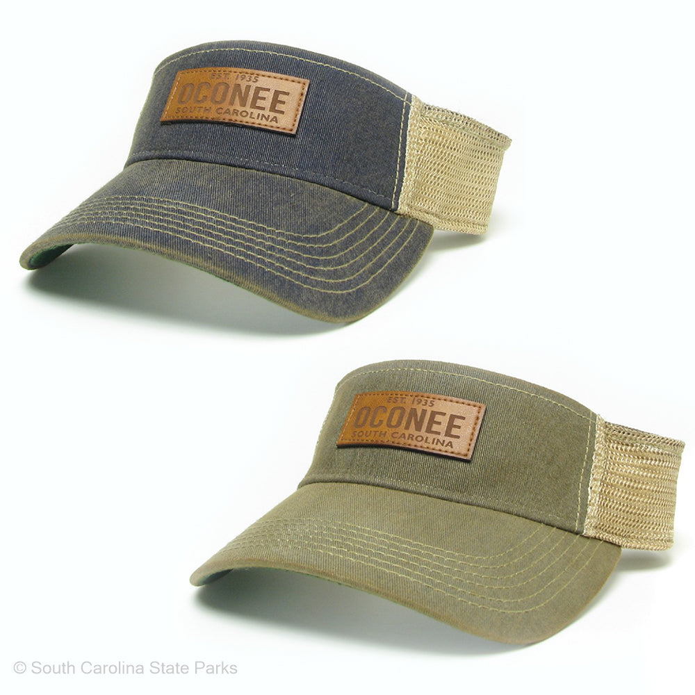 Oconee State Park Visor Hat with Leather Patch