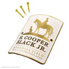 HIKING STICK MEDALLION H. COOPER BLACK LOGO