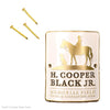HIKING STICK MEDALLION H. COOPER BLACK LOGO