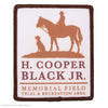 PATCH H. COOPER BLACK LOGO EMBROIDERED
