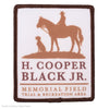 PATCH H. COOPER BLACK LOGO EMBROIDERED