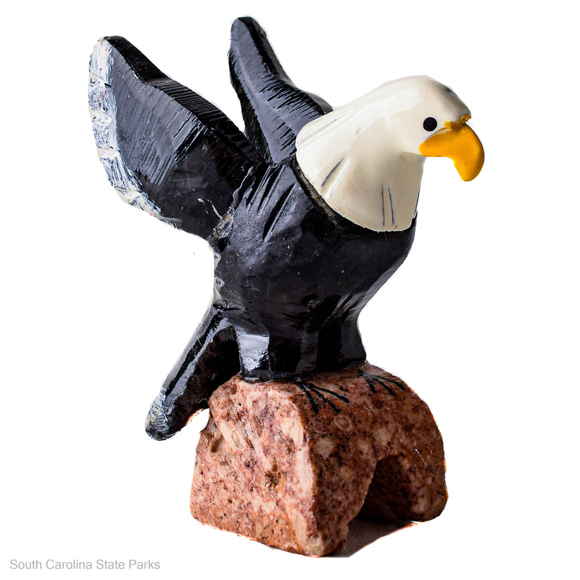 Figurine Marble Flying Eagle 3" On Base