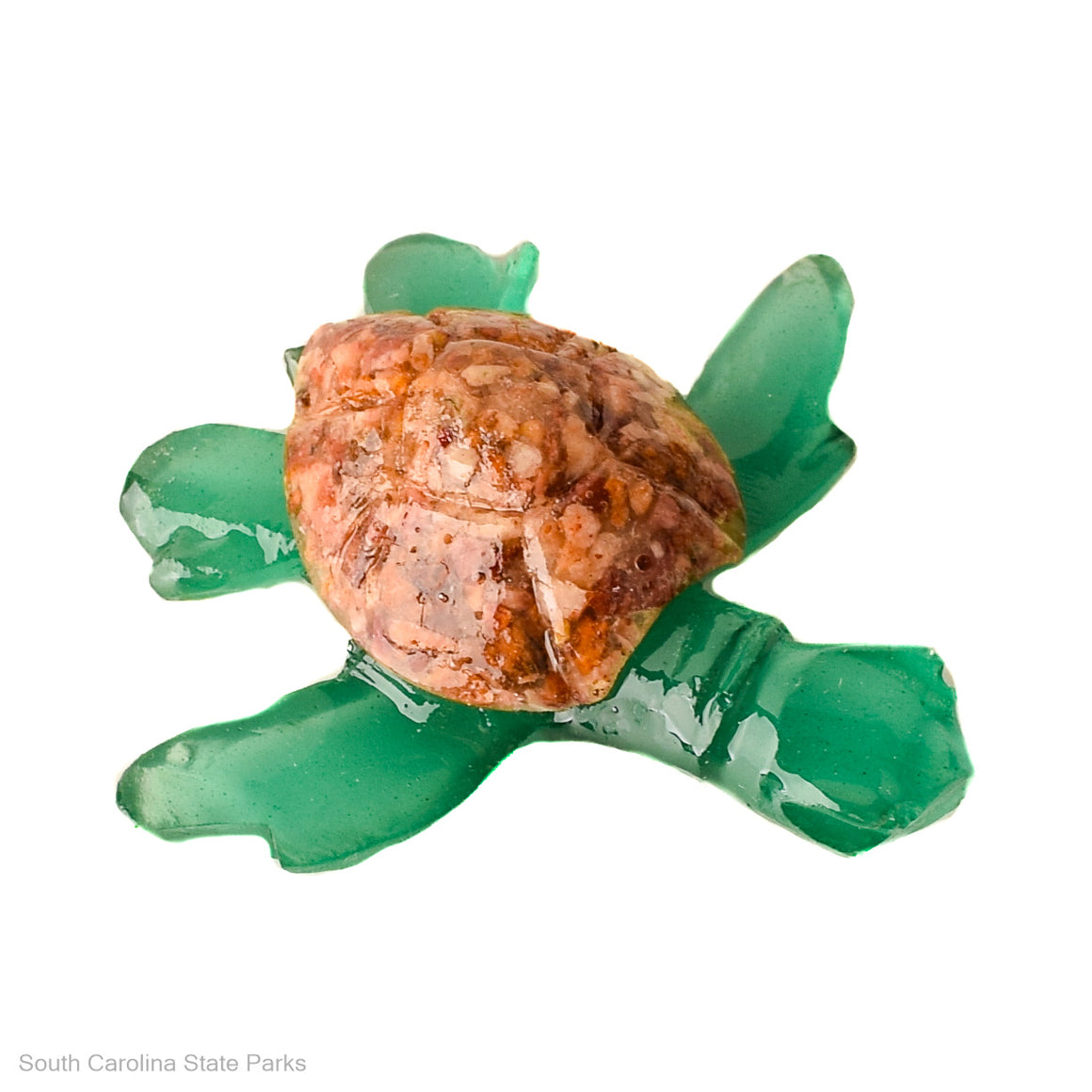 2" Recycled Marble Resin Sea Turtle