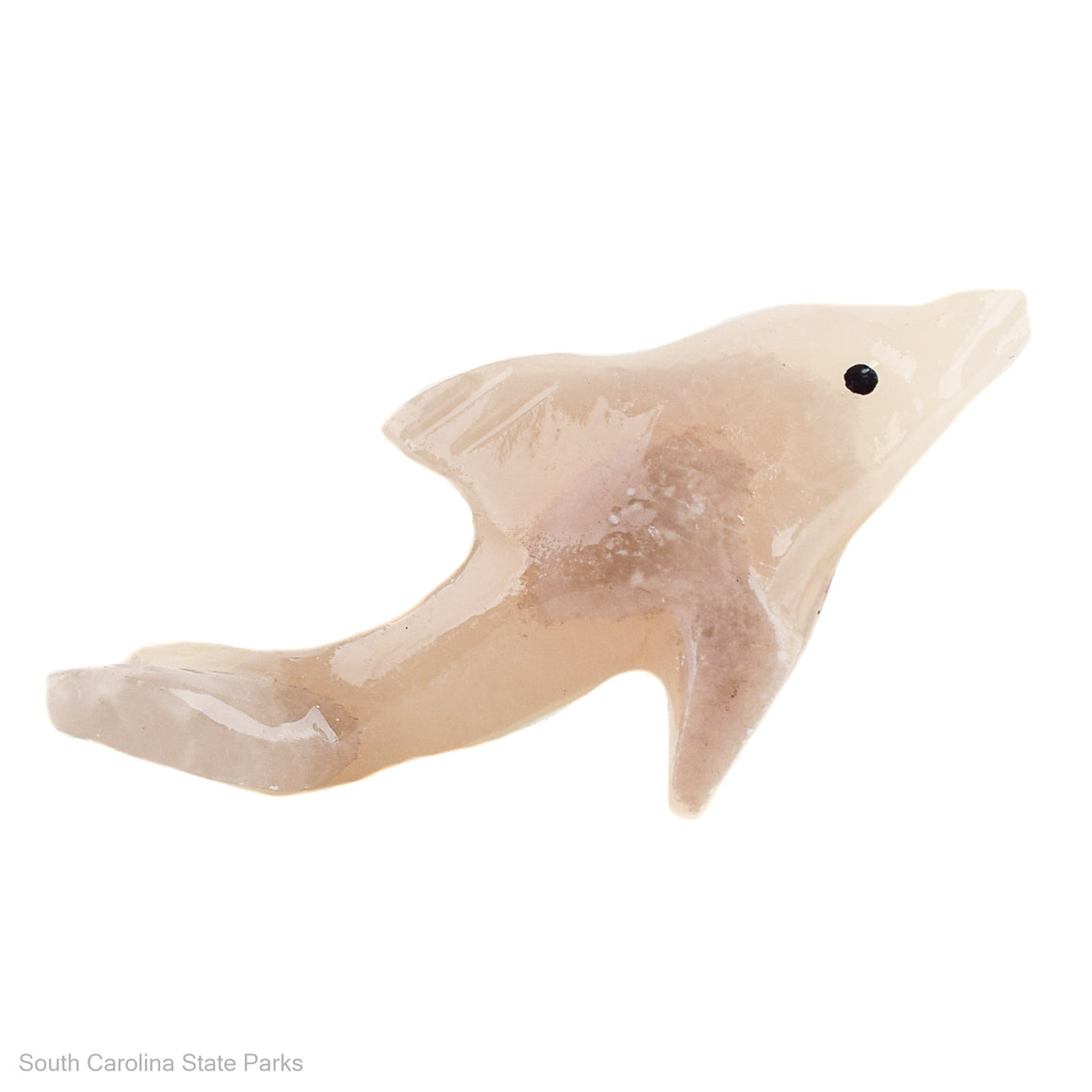 2" Marble Dolphin Tail Up