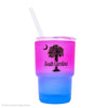 MINI GLASS TUMBLER WITH STRAW SOUTH CAROLINA PALMETTO & MOON