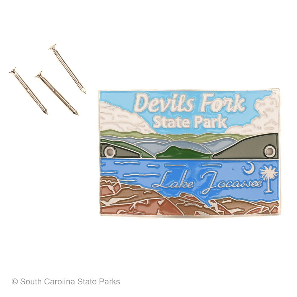 DEVILS FORK STATE PARK HIKING STICK MEDALLION