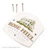 HIKING STICK MEDALLION ROSE HILL PLANTATION LOGO