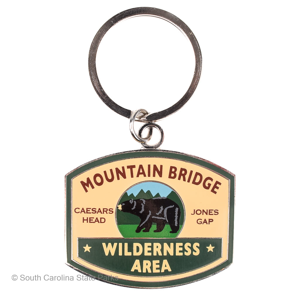 MOUNTAIN BRIDGE WILDERNESS AREA BEAR KEYCHAIN