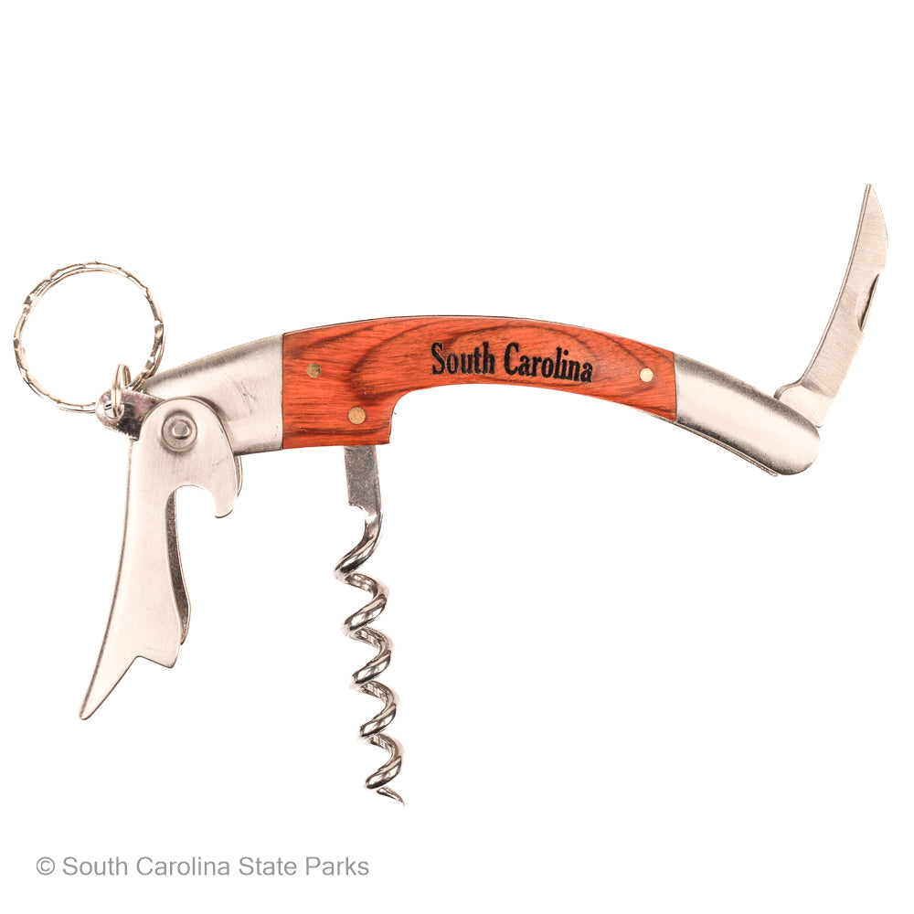 SOUTH CAROLINA WOODEN BOTTLE OPENER & KEYCHAIN