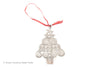 ORNAMENT PEWTER SHELL TREE