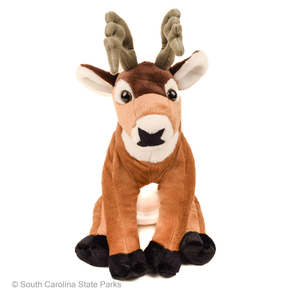 12" Stuffed Animal White Tailed Deer - HKSI000459