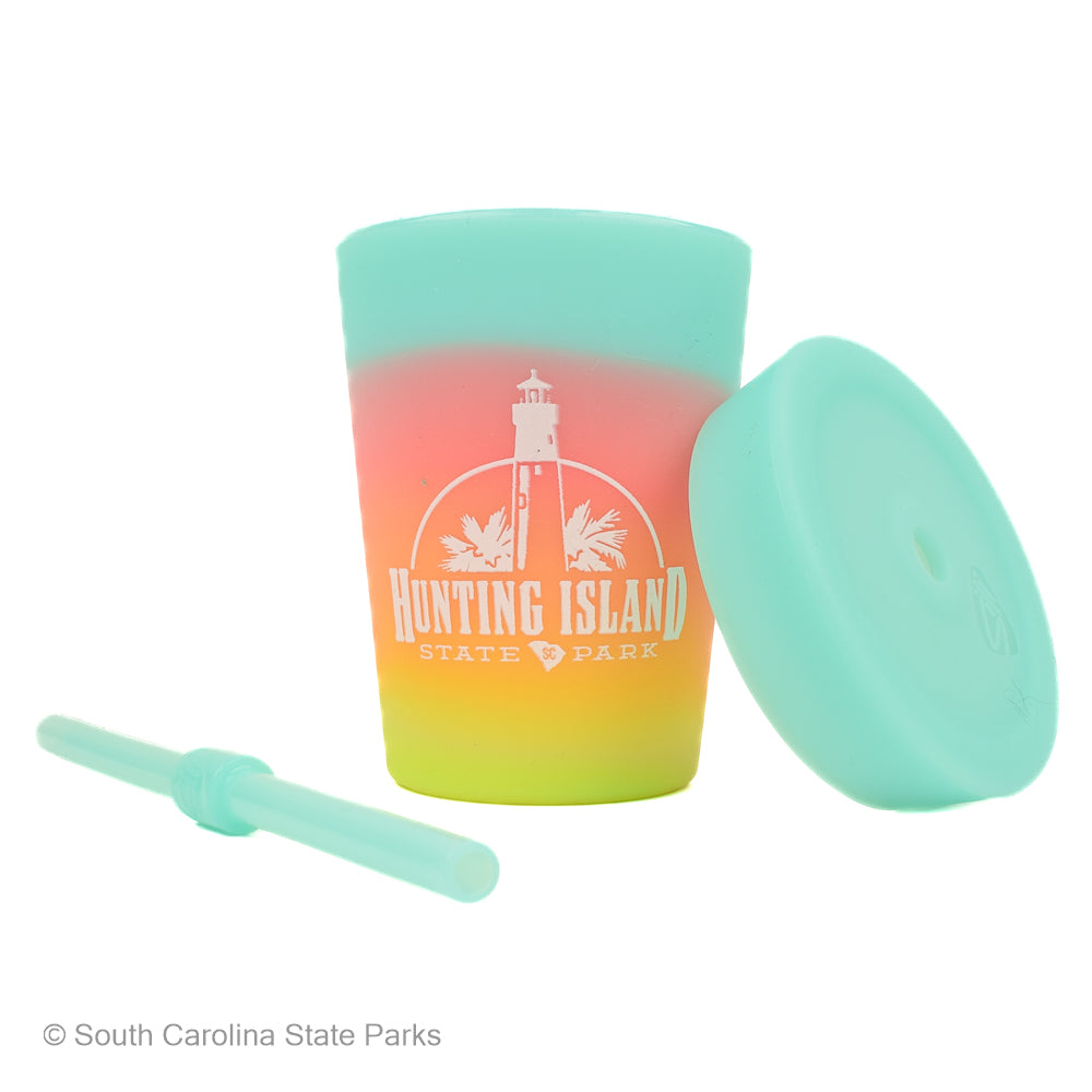 SILIPINT CUP 8 OZ KIDS TUMBLER HUNTING ISLAND LOGO