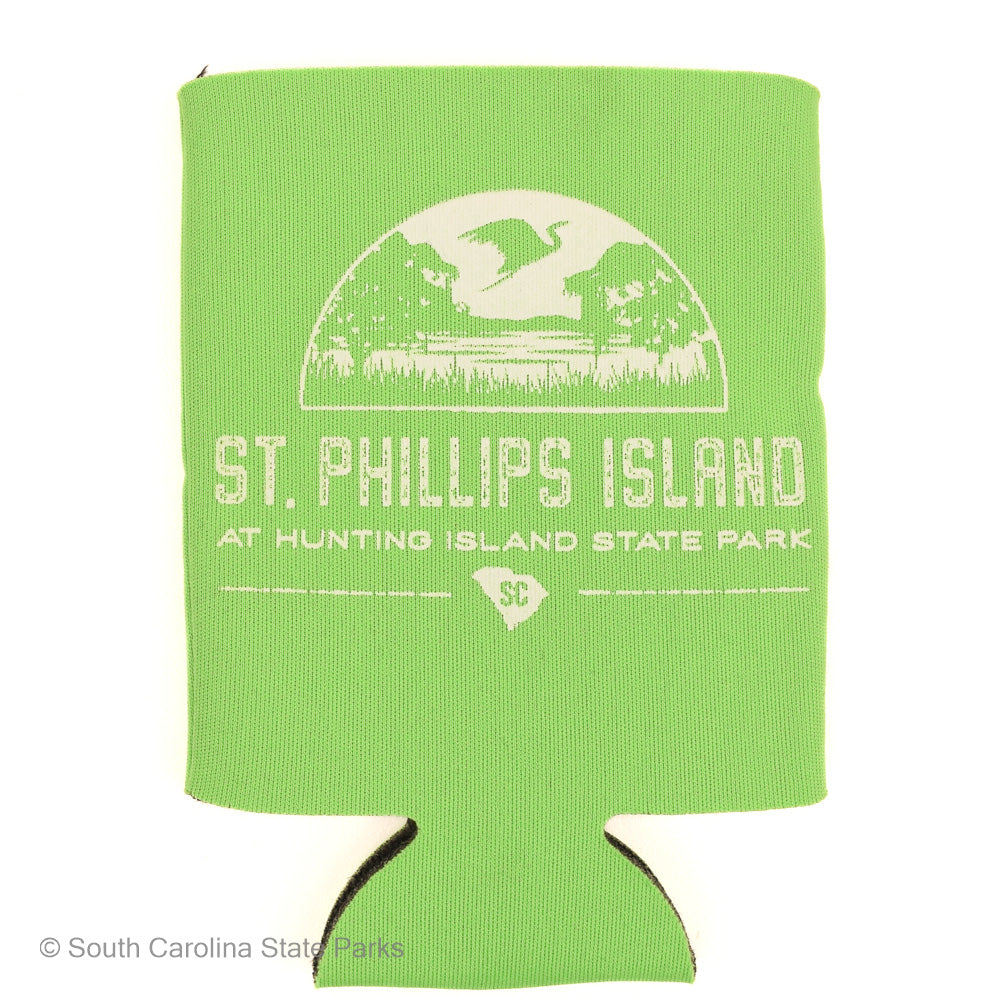 BEVERAGE KOOZIE SAINT PHILLIPS ISLAND LOGO