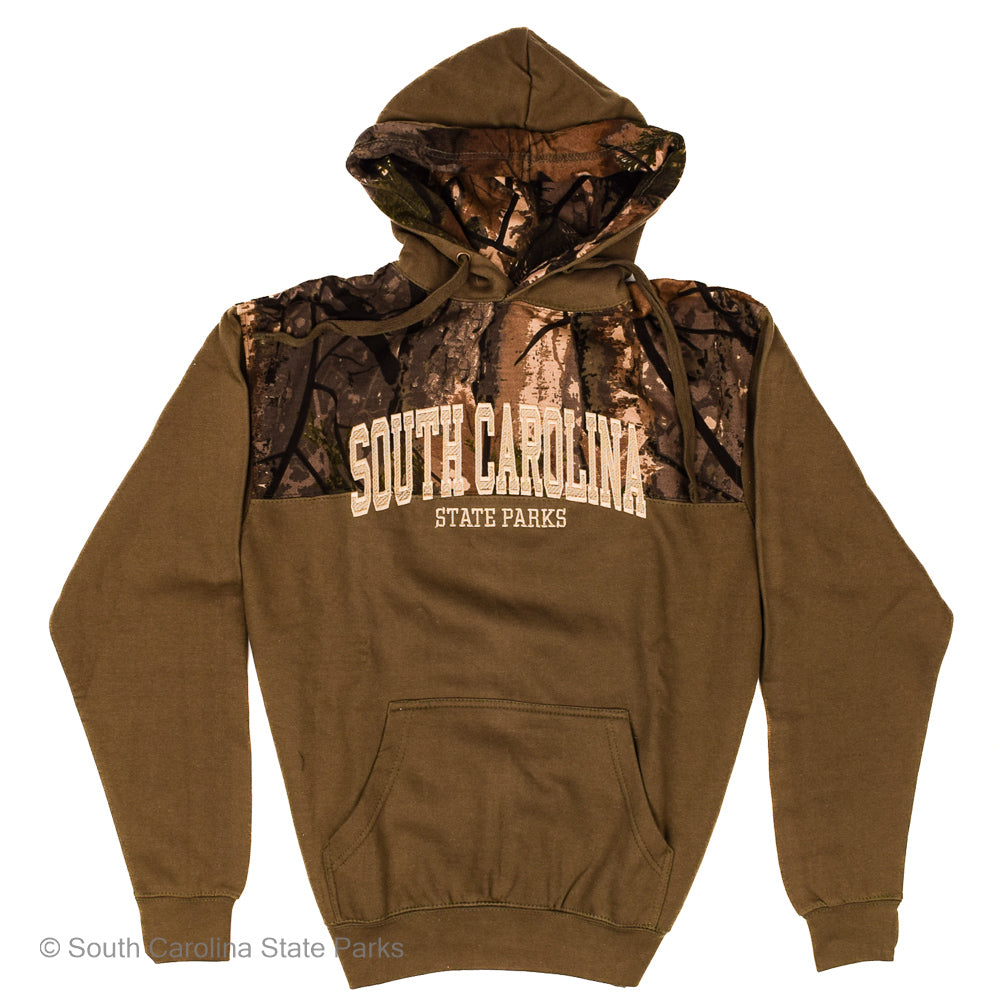 SWEATSHIRT HOODED CAMO PALMETTO SOUTH CAROLINA STATE PARKS