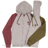 SWEATSHIRT HOODED FULL ZIP RAGLAN PALMETTO & MOON