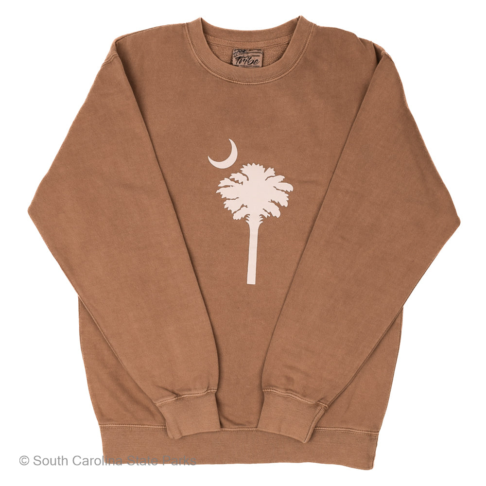 CREW NECK SWEATSHIRT SOUTH CAROLINA PALM & MOON