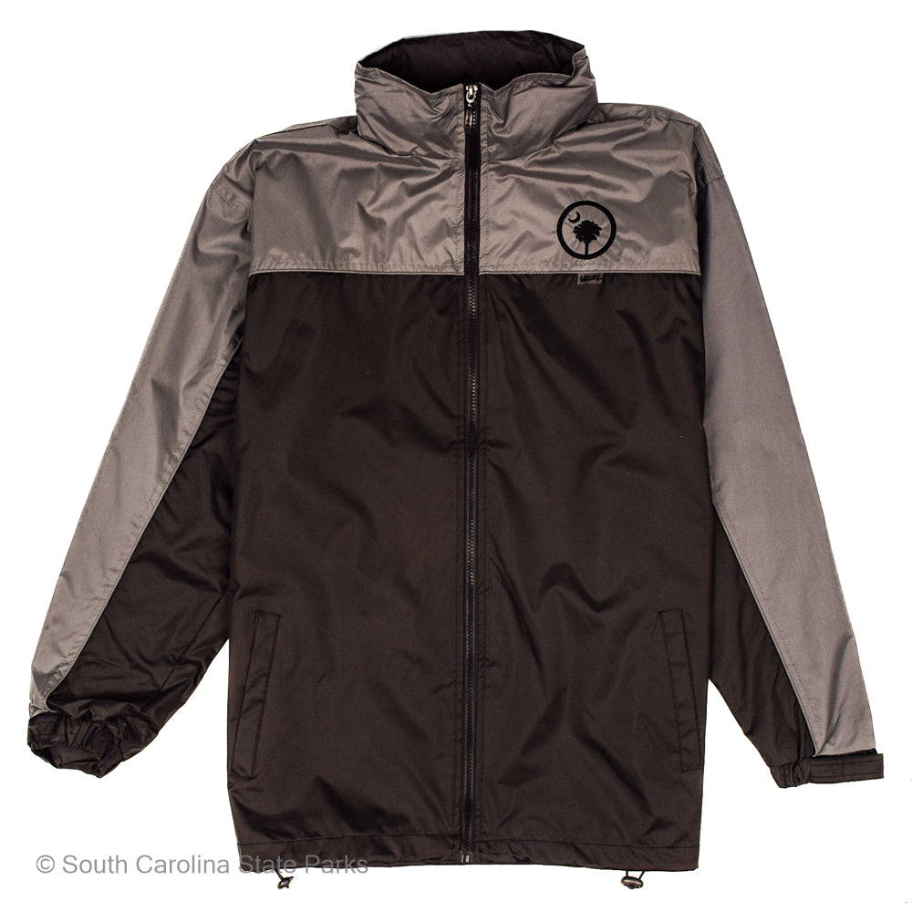 HOODED WINDBREAKER JACKET PALMETTO & MOON CIRCLE