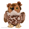 PLUSH 7" GREAT HORNED OWL HUG'EMS