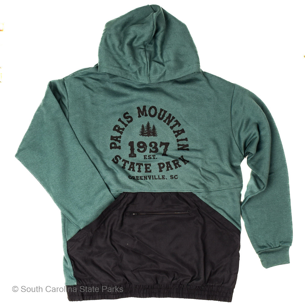 SWEATSHIRT HOODED PARIS MOUNTAIN STATE PARK 1937 PINE TREE