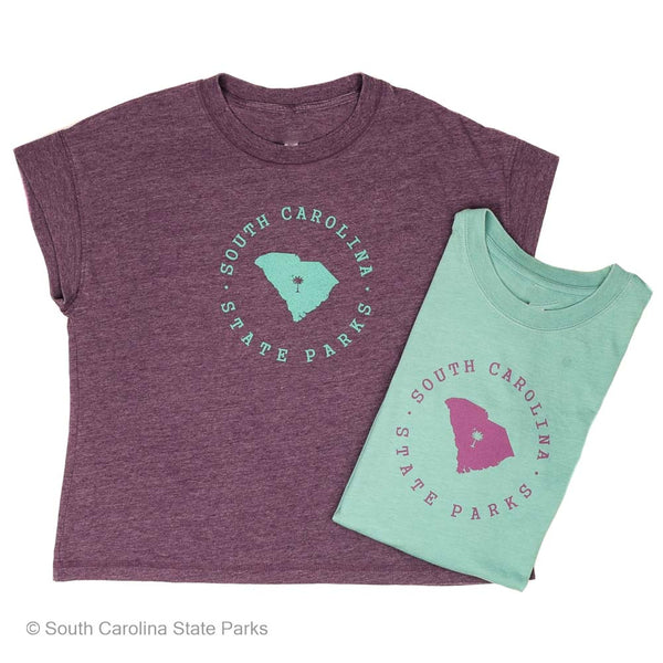 SHIRT WOMENS SHORT SLEEVE CREW SOUTH CAROLINA STATE PARKS - South ...