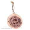 WOODEN ORNAMENT MAY FOREST STATE PARK LOGO