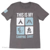 TEE SHORT SLEEVE THIS IS MY CAMPING SHIRT 4 BLOCKS