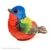 PLUSH PAINTED BUNTING AUDUBON BIRD WITH SOUND