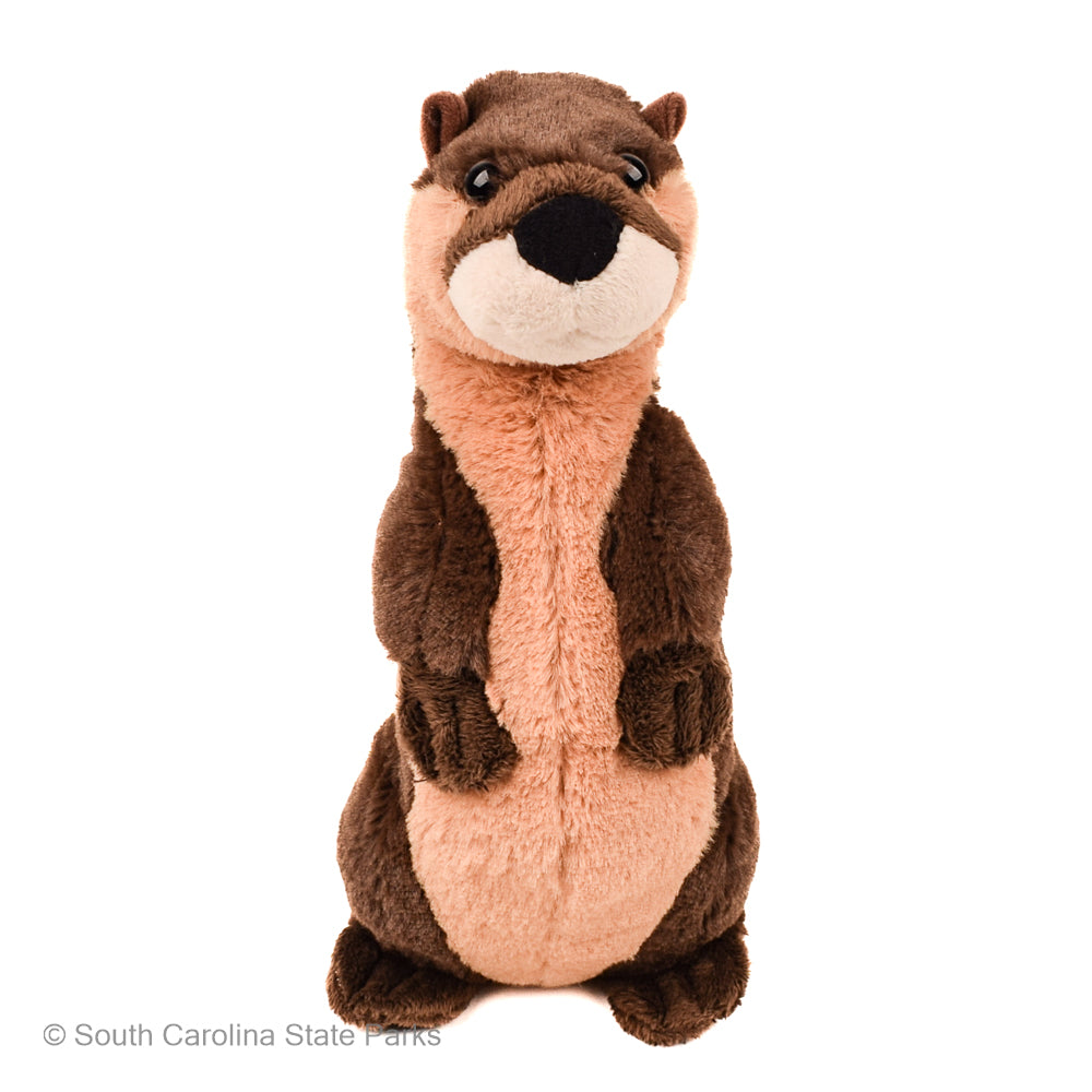 10" RIVER OTTER STANDING STUFFED ANIMAL