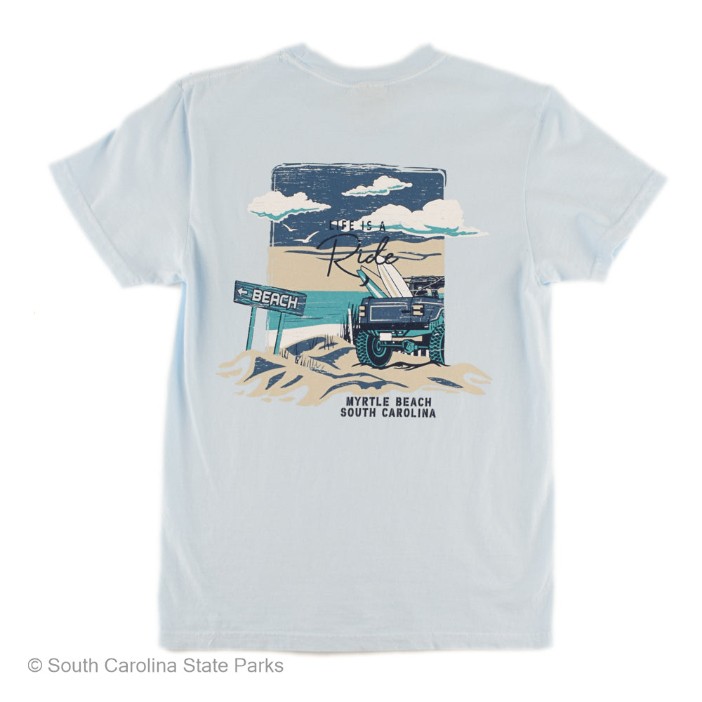 Myrtle Beach Jeep Surfboard Shirt