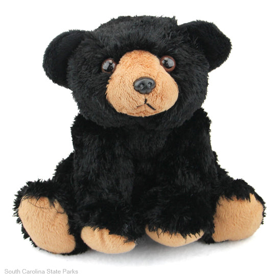 8" Stuffed Animal Black Bear - ADI00906