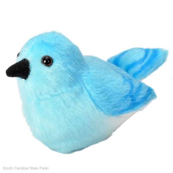 PLUSH MOUNTAIN BLUE BIRD AUDUBON WITH CALL SOUND