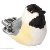 PLUSH BLACK CAPPED CHICKADEE AUDUBON BIRD