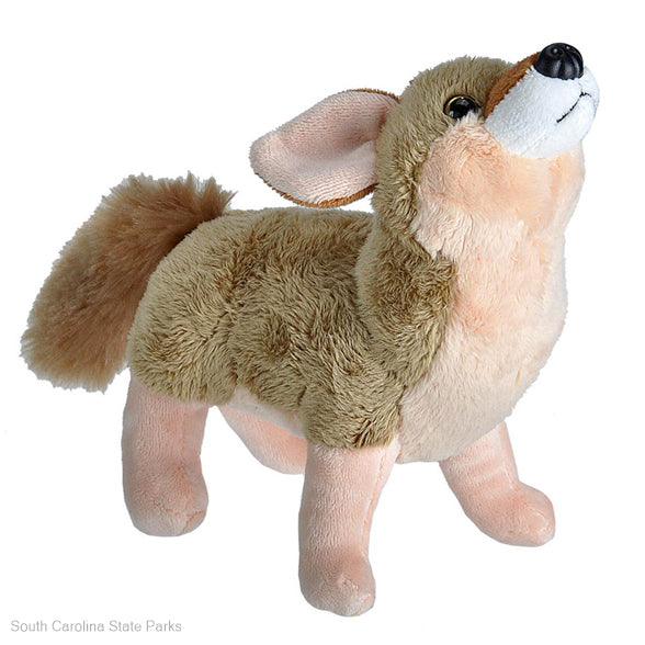 8" Stuffed Animal Wild Call Coyote - CAEI01010
