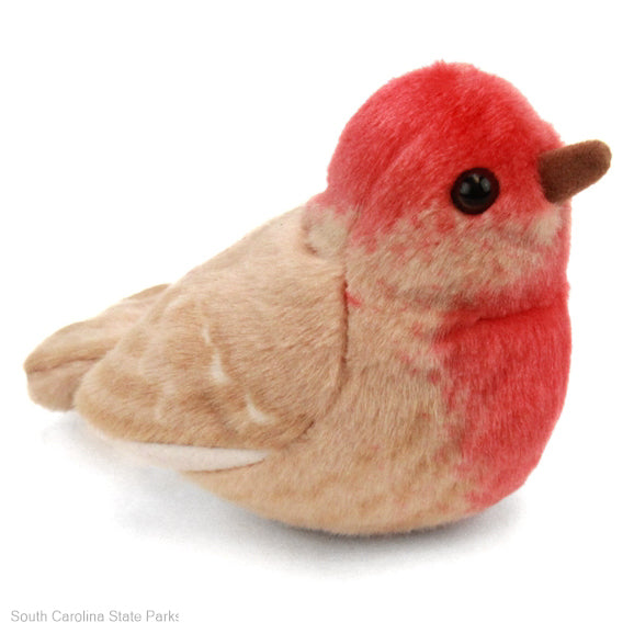 PLUSH AUDUBON HOUSE FINCH WITH CALL SOUND