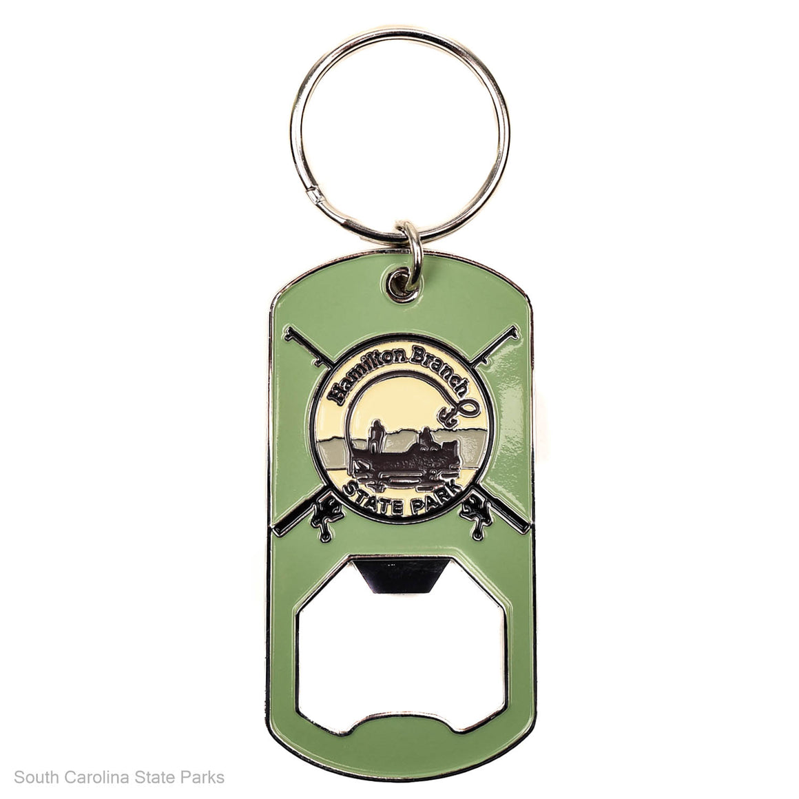 KEYCHAIN BOTTLE OPENER HAMILTON BRANCH LOGO
