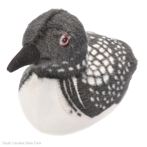 PLUSH AUDUBON BIRD COMMON LOON WITH CALL SOUND