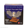 MINI GREAT HORNED OWL BUILDING BLOCKS