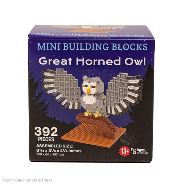 MINI GREAT HORNED OWL BUILDING BLOCKS - South Carolina State Park Web Store