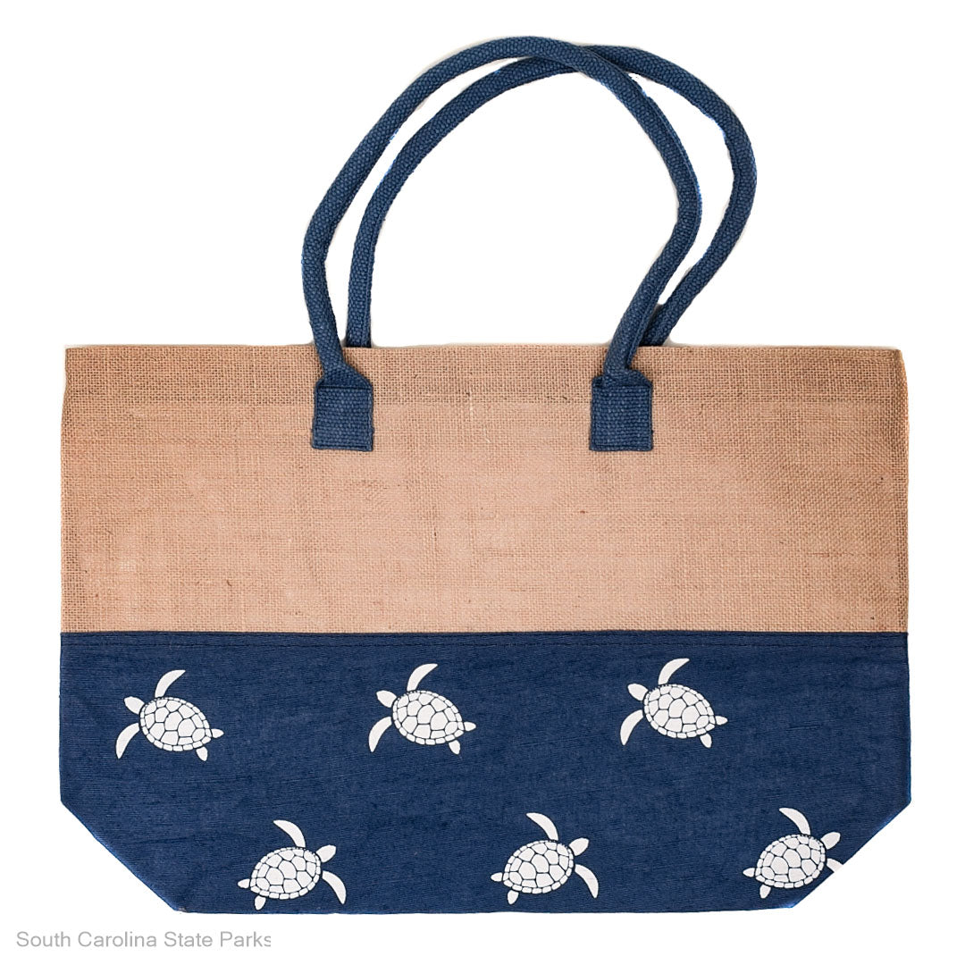 LARGE INSULATED SEA TURTLE TOTE BAG