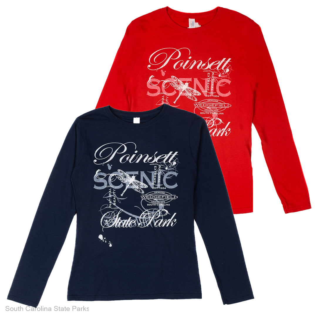 LADIES LONG SLEEVE SHIRT POINSETT SP