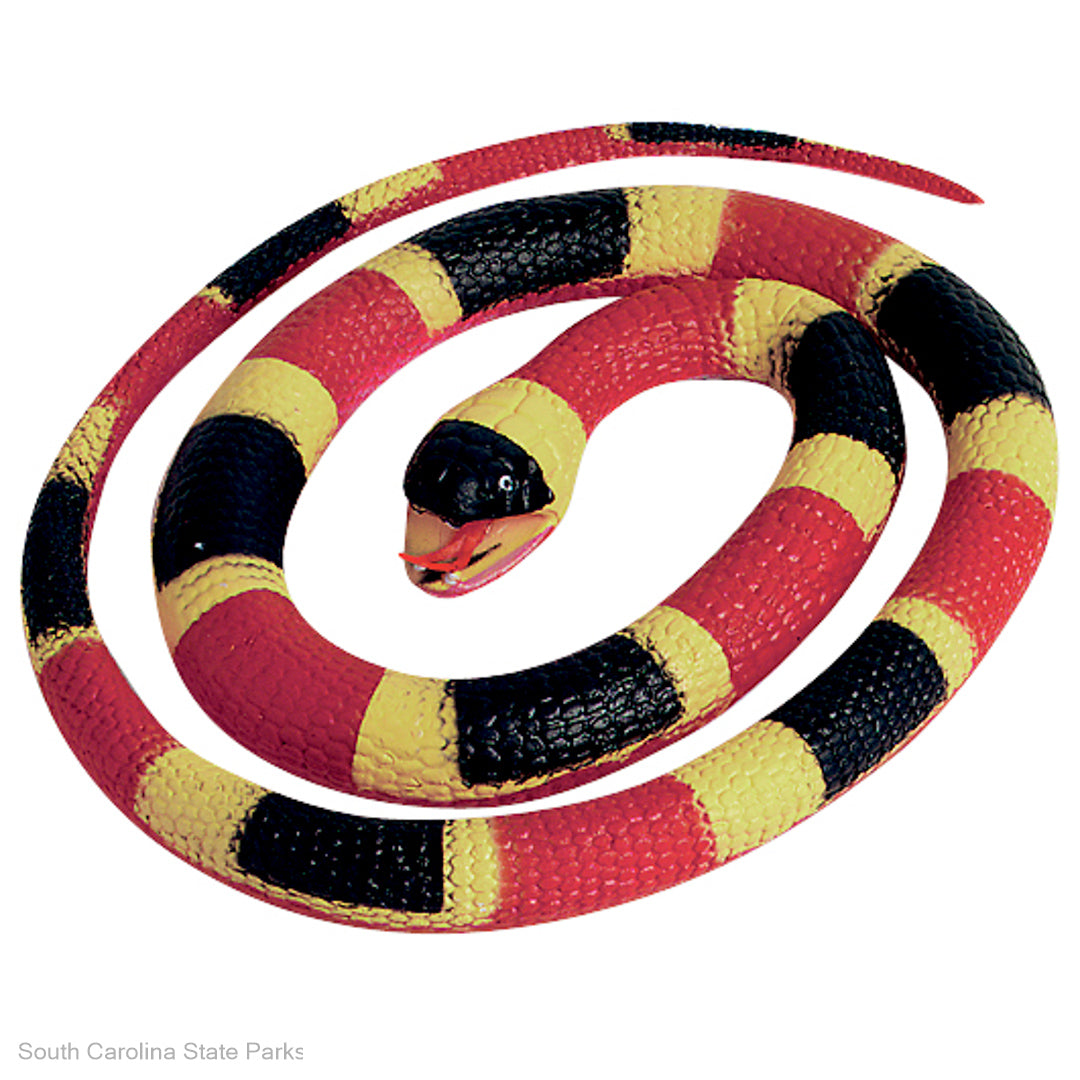 RUBBER CORAL SNAKE TOY