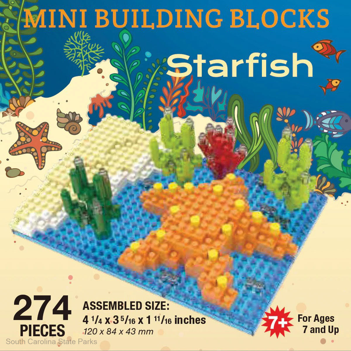 Starfire Blocks MINI STARFISH BUILDING BLOCKS - South Carolina State Park Web Store